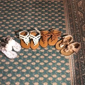 Multiple Pair Toddler Girl Sandals